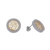 Náušnice napichovací z oceli stříbrné C309