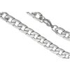 Řetízek plochá z oceli stříbrný (L: 600mm) A104
