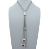 Náhrdelník z oceli stříbrný B463