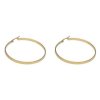 Náušnice kruhy zlaté z chirurgické oceli J307