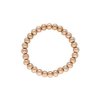 Náramek z korálků z oceli rose gold B247