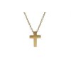 Náhrdelník z oceli KŘÍŽEK zlatý I216