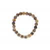 Náramek z korálků "ACHÁT" a se zlatými korálky