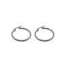 Náušnice kruhy stříbrné z oceli J365