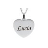 Řetízek s jménem s přívěskem srdíčka z chirurgické oceli