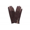 Dámské rukavice hnědé s mašličkou PRIUS
