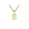 Řetízek s písmenem E zlatá ocel