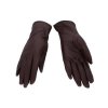 Dámské kožené rukavice tmavě hnědé PRIUS 4007