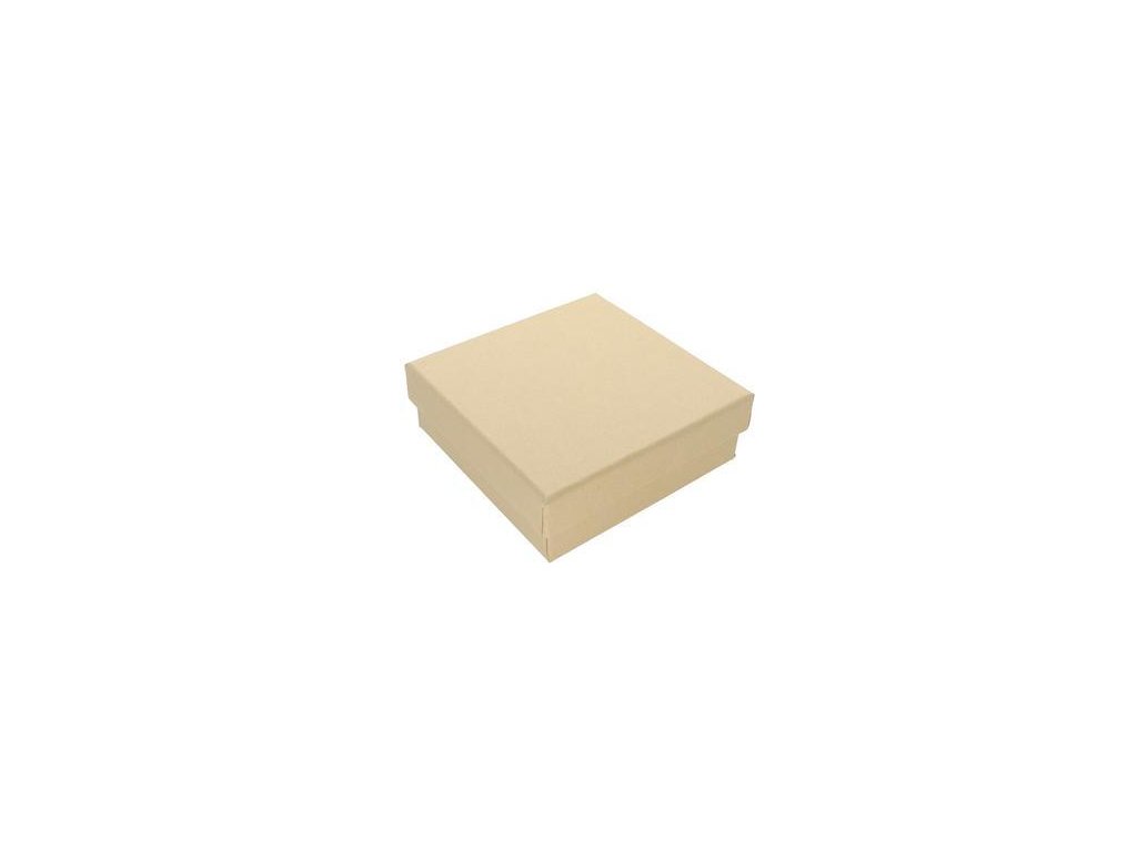 Darčeková krabička papierová 80x80x30 mm, béžová