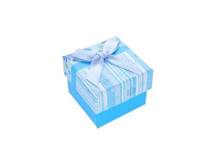 Darčeková krabička papierová 48x48x40 mm, modrá