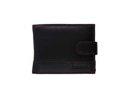 Pánska kožená peňaženka BELLUGIO U241 čierna/červ.