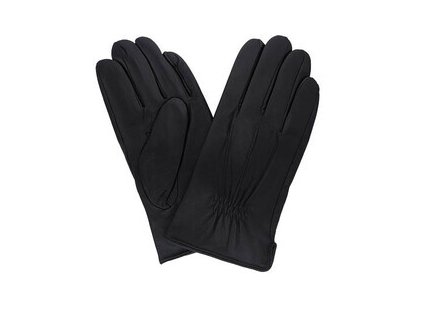 Pánske kožené rukavice čierne PRIUS RSM-004