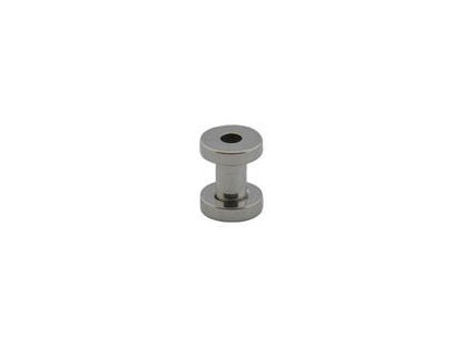 Tunel z chirurgickej ocele strieborný (4 mm) D194
