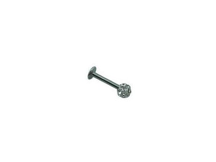 Piercing do brady z ocele strieborný D219