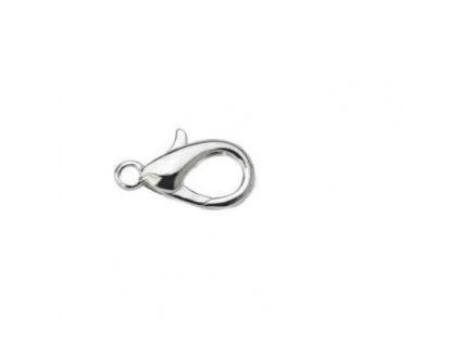 Zapínanie na retiazku 9x6 mm, strieborné