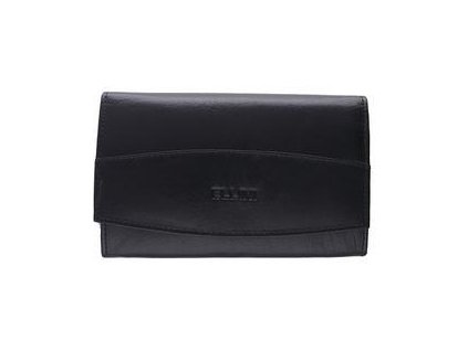 Dámska kožená peňaženka ELLINI čierna U005BL