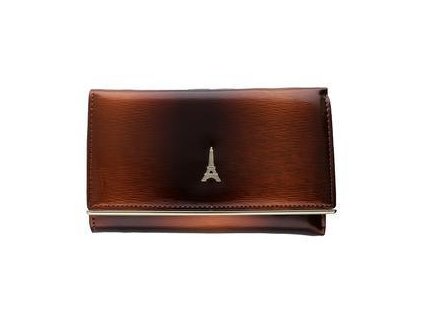Dámska kožená peňaženka PARIS DESIGN hnedá U050