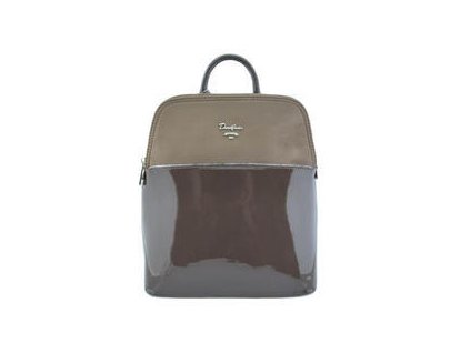 Dámsky batoh lakovaný hnedý David Jones X279