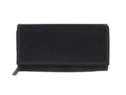 Dámska kožená peňaženka WILD TIGER U113 čierna