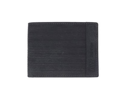 Pánska kožená peňaženka WILD čierna matná U224