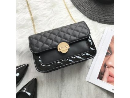 Crossbody kabelka čierna prešívaná MONNARI X419