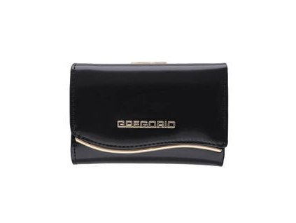 Dámska kožená peňaženka čierna GREGORIO U506