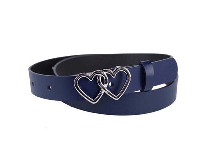 Dámsky opasok kožený modrý OD016