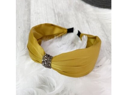 Čelenka žltá saténová (SP105)