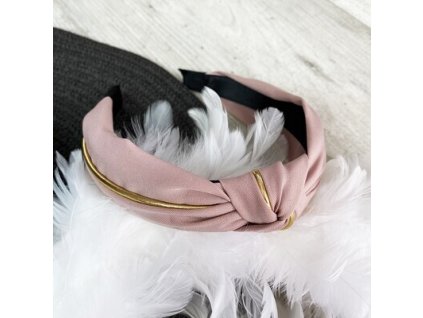 Čelenka ružová so zlatým lemom (SP94)