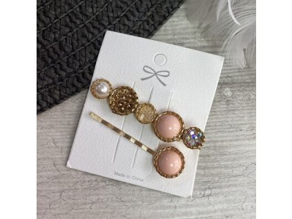 Sada sponiek do vlasov zlatá (SP117)