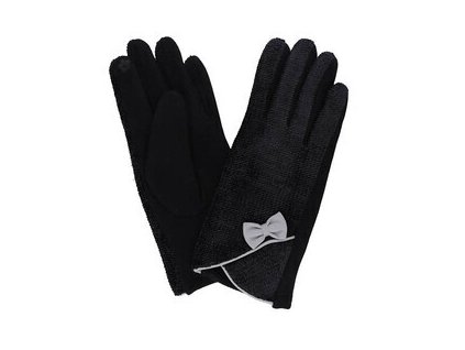 Dámske rukavice čierne pletené PRIUS uni RS47