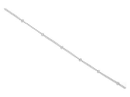 Retiazka z ocele strieborná (500x2mm) I011