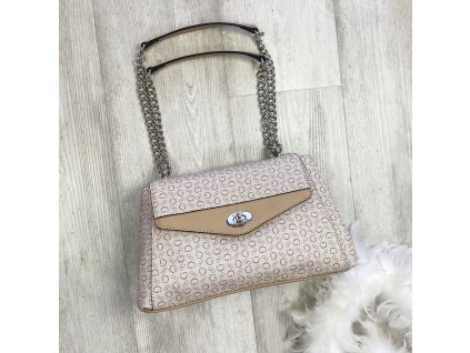 Kabelka crossbody GUESS LOGO béžová