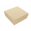 Darčeková krabička papierová 80x80x30 mm, béžová