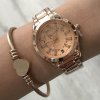 Hodinky Farril dámske rose gold H392