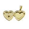 Prívesok zlatý z ocele otváracie srdce F126