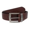 Pánsky kožený opasok hnedý JEANS OP092