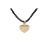 Náhrdelník z ocele SRDCE zlatý I262