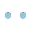 Náušnice z ocele svetlo modré kolieska C445