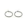 Náušnice kruhy strieborné z ocele J365