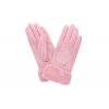 Detské rukavice s kožušinou PRIUS BEAR ružové