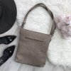 Kabelka crossbody hnedo-strieborná L. BIAGGI X396