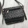 Crossbody kabelka čierna trojdielna ESLEE X577