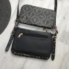 Crossbody kabelka čierna trojdielna ESLEE X577