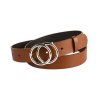 Dámsky opasok kožený hnedý OD019