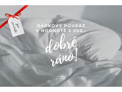 Dárkový poukaz 5000 Kč