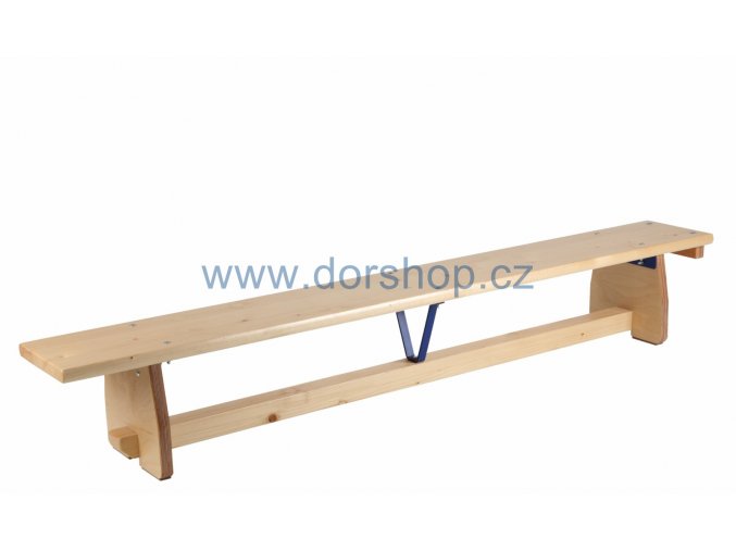 Švédská lavička s kladinkou DOR-SPORT 3 m s hranou z tvrdého dřeva
