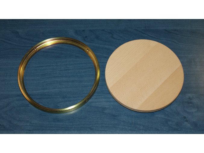 Krycí víčko DOR-SPORT - příruba ocelová vnitřní pro dřevěnou podlahu