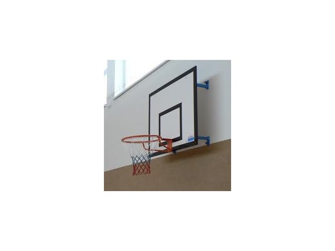 Konstrukce pro cvičný basketbal DOR-SPORT pro desku 1200 x 900 mm, pevná, vysazení 300-950 mm