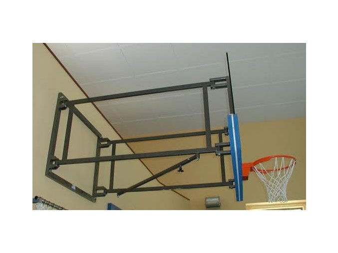 Konstrukce pro basketbal DOR-SPORT, otočná bez táhel, vysazení 1250-2500 mm